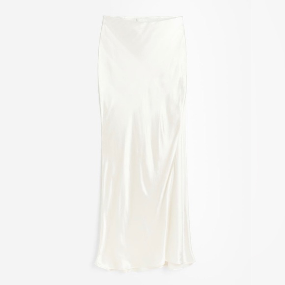 H&M Skirts Satin Maxi Skirt Poshmark